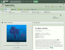 Tablet Screenshot of copperletters.deviantart.com