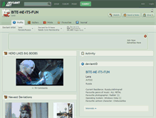 Tablet Screenshot of bite-me-its-fun.deviantart.com