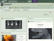 Tablet Screenshot of mikedastardly.deviantart.com