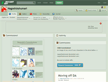 Tablet Screenshot of nagoshiashumari.deviantart.com
