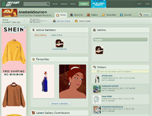 Tablet Screenshot of anastasiasource.deviantart.com