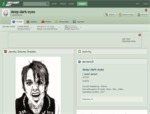 Tablet Screenshot of deep-dark-eyes.deviantart.com