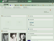Tablet Screenshot of lkjhhggf.deviantart.com