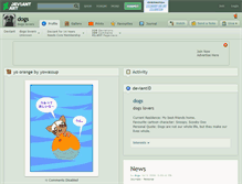 Tablet Screenshot of dogs.deviantart.com