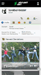 Mobile Screenshot of luvabul-loozer.deviantart.com