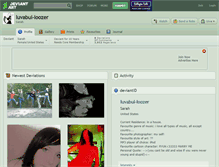 Tablet Screenshot of luvabul-loozer.deviantart.com