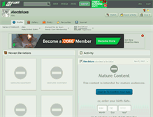 Tablet Screenshot of alecdeluxe.deviantart.com