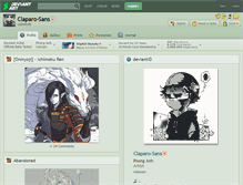 Tablet Screenshot of claparo-sans.deviantart.com