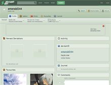 Tablet Screenshot of emerald244.deviantart.com