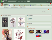 Tablet Screenshot of o2cake.deviantart.com