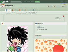 Tablet Screenshot of madeleinne.deviantart.com