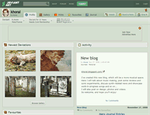 Tablet Screenshot of khoral.deviantart.com