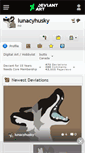 Mobile Screenshot of lunacyhusky.deviantart.com
