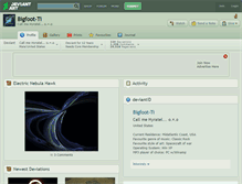 Tablet Screenshot of bigfoot-ti.deviantart.com