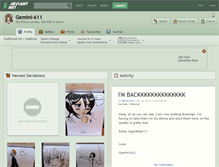 Tablet Screenshot of gemini-611.deviantart.com