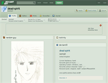 Tablet Screenshot of dead-spirit.deviantart.com