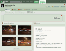 Tablet Screenshot of mori-no-fanou.deviantart.com