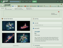 Tablet Screenshot of johnlebp.deviantart.com