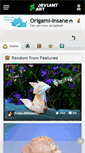 Mobile Screenshot of origami-insane.deviantart.com