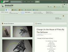 Tablet Screenshot of dinoboy098.deviantart.com