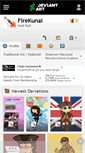Mobile Screenshot of firekunai.deviantart.com