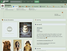 Tablet Screenshot of ohnoono.deviantart.com