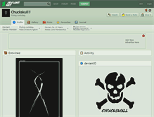 Tablet Screenshot of chuckskull.deviantart.com