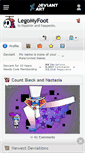 Mobile Screenshot of legomyfoot.deviantart.com