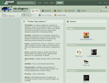 Tablet Screenshot of ink-slingers.deviantart.com
