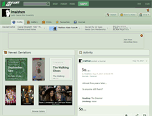 Tablet Screenshot of imalshen.deviantart.com