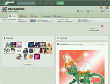 Tablet Screenshot of hourglasshero.deviantart.com