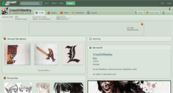 Desktop Screenshot of crossxxxdestiny.deviantart.com