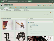 Tablet Screenshot of crossxxxdestiny.deviantart.com