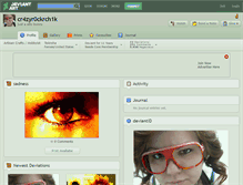 Tablet Screenshot of cr4zyr0ckrch1k.deviantart.com
