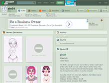 Tablet Screenshot of aim54.deviantart.com