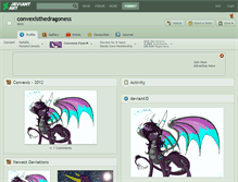 Tablet Screenshot of convexisthedragoness.deviantart.com