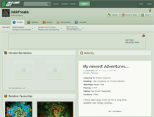 Tablet Screenshot of inkkfreakk.deviantart.com