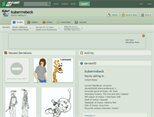 Tablet Screenshot of kuberrrebeck.deviantart.com