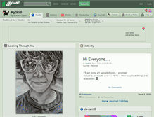 Tablet Screenshot of kyokui.deviantart.com