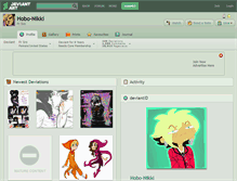 Tablet Screenshot of hobo-nikki.deviantart.com