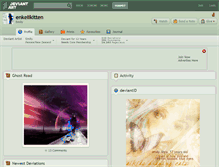 Tablet Screenshot of enkelikitten.deviantart.com