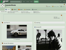 Tablet Screenshot of corpulentpanda.deviantart.com