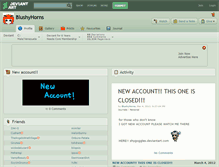 Tablet Screenshot of blushyhorns.deviantart.com