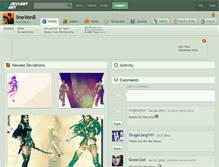 Tablet Screenshot of linevonr.deviantart.com