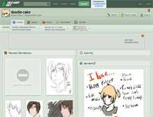 Tablet Screenshot of doodle-cake.deviantart.com