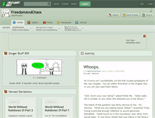 Tablet Screenshot of freedomandchaos.deviantart.com