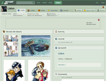 Tablet Screenshot of lialun.deviantart.com