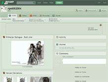 Tablet Screenshot of npettit2004.deviantart.com