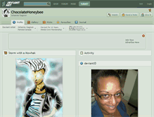 Tablet Screenshot of chocolatehoneybee.deviantart.com