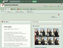 Tablet Screenshot of clockwork-aristocrat.deviantart.com